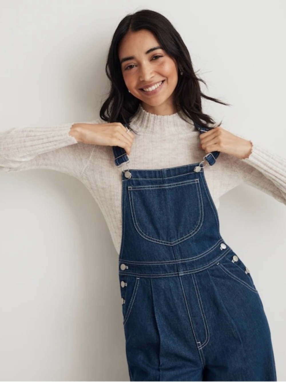 NWT Madewell Superwide-Leg Overalls in Warham Wash Size 8 SOLD OUT